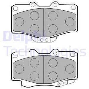DELPHI TOYOTA Brake Pad Set, Disc Brake LP854