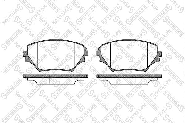 STELLOX 2001-2005 Toyota RAV4 Front Disc Brake Pad Kit 04465-42071