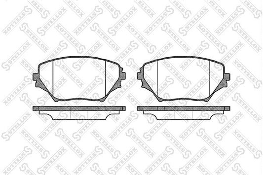 STELLOX 2001-2005 Toyota RAV4 Front Disc Brake Pad Kit 04465-42071