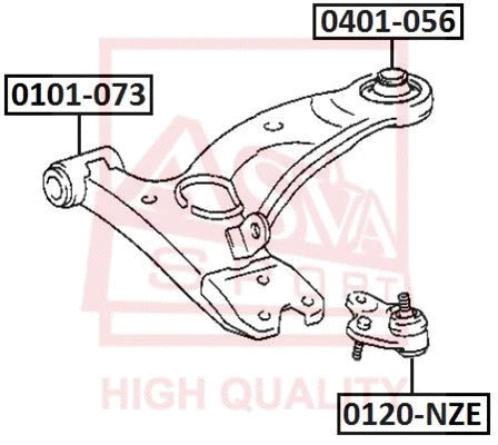 FEBEST 2019 Toyota Corolla Ball Joint Front Lower Arm 0120-NZE