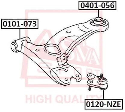 FEBEST 2019 Toyota Corolla Ball Joint Front Lower Arm 0120-NZE