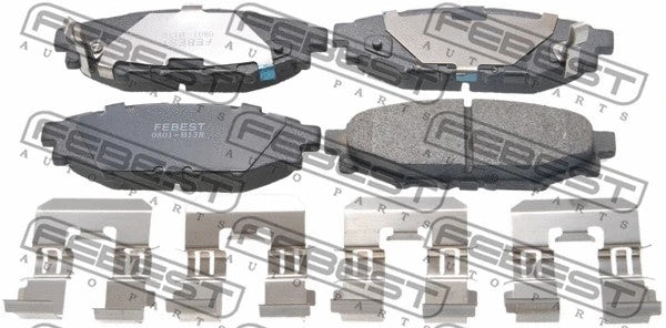 FEBEST 2003-2009 Subaru Legacy Brake Pad Set 0801-B13R