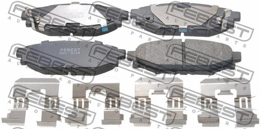 FEBEST 2003-2009 Subaru Legacy Brake Pad Set 0801-B13R