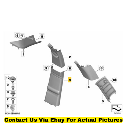2012 Mini Cooper Countryman B‑Column Bottom Covers L+R