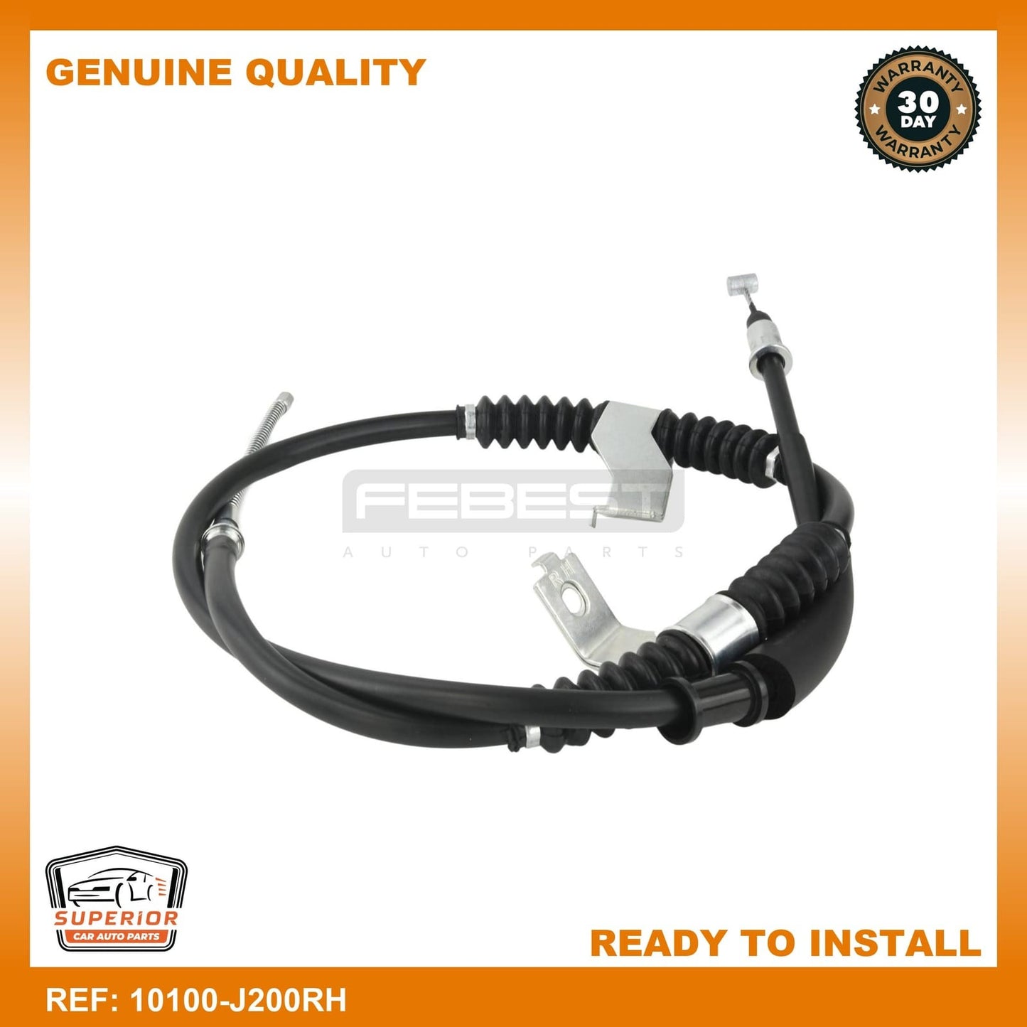 FEBEST 2004-2010 Chevrolet Optra Parking Brake Cable Right 10100-J200RH