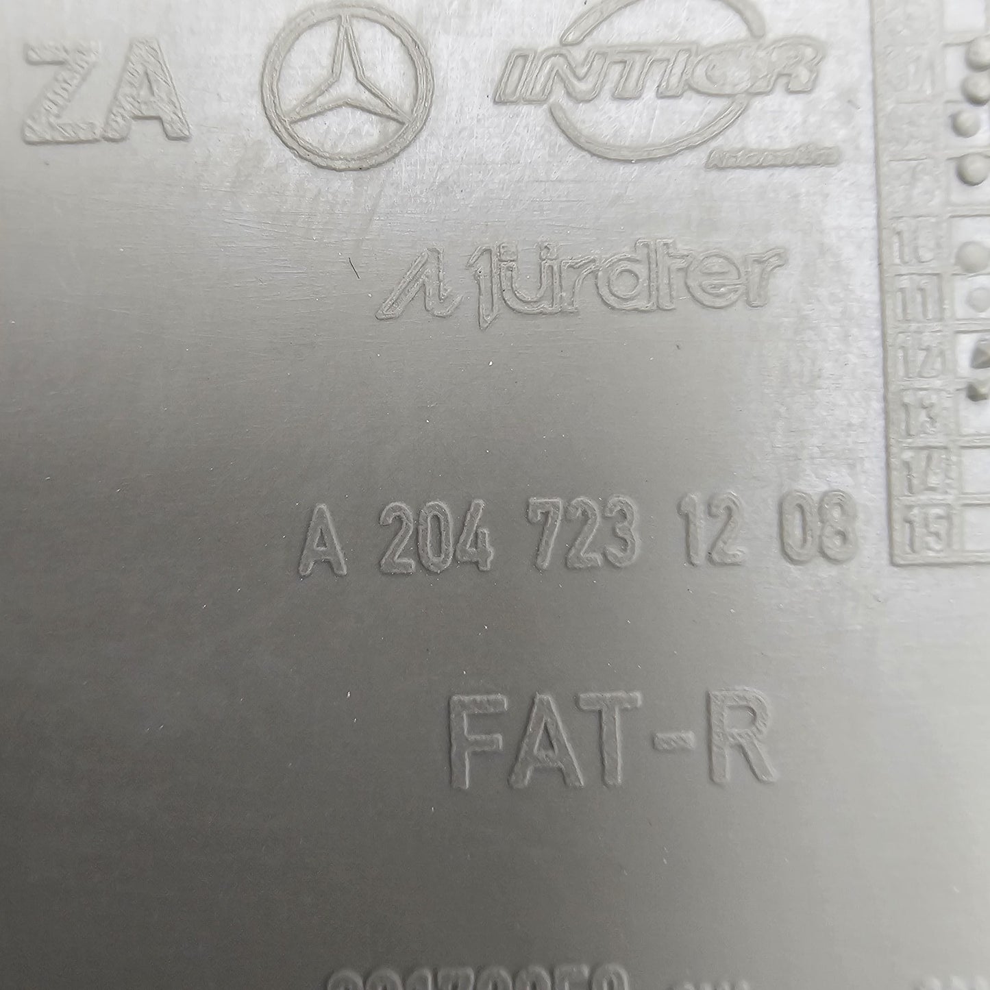 2007-2014 Mercedes-Benz C63 Front Right Door Panel Trim A2047231208_LITEGRAY