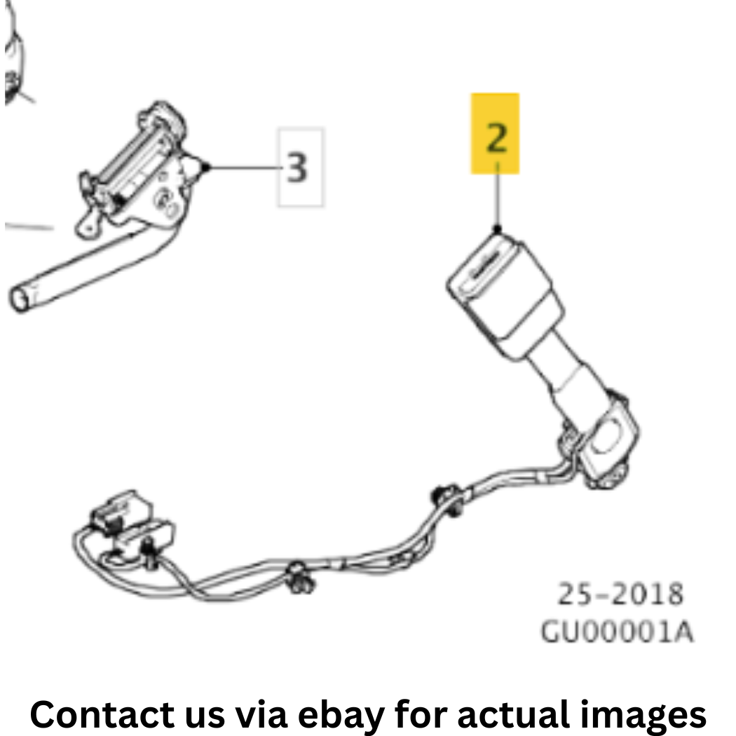 2017–2020 Jaguar F-Pace Front Seat Belt Buckle Set Used OEM T4A11106