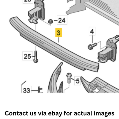 2007 Audi Q7 Front Bumper Carrier Impact Bar Used OEM 4L0807113A
