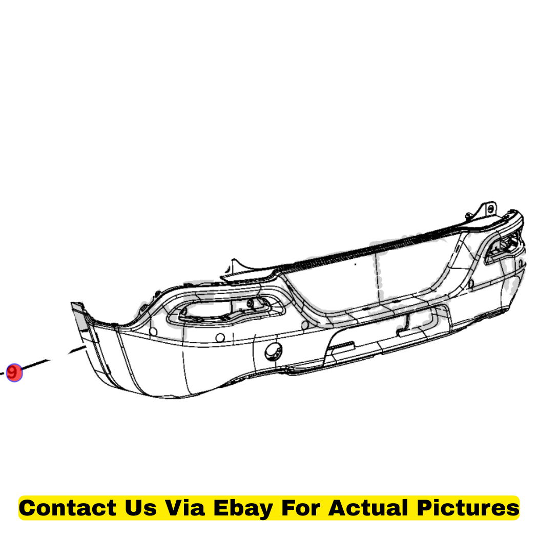 2014 Jeep Cherokee Rear Lower Bumper Fascia Used OEM 68232314AB