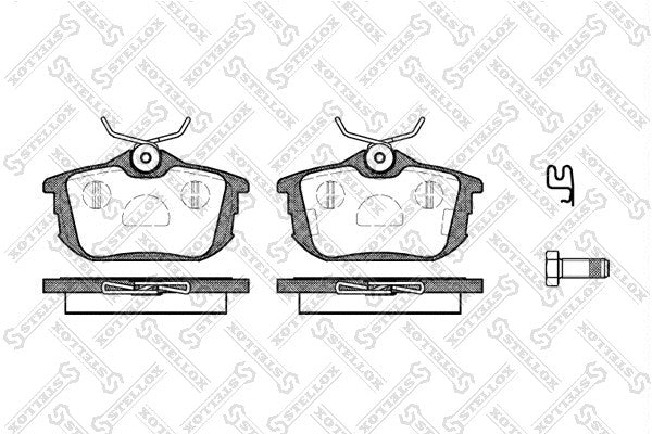 STELLOX Mitsubishi Pad Set, Rear Brake - MN125772