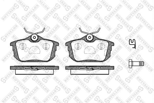 STELLOX Mitsubishi Pad Set, Rear Brake - MN125772