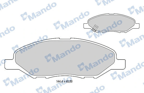 MANDO 2005-2007 Nissan Micra Brake Pad Set MBF016005