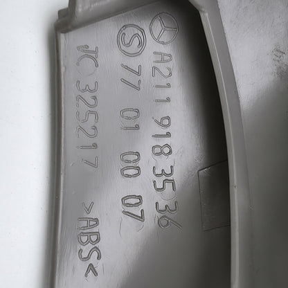 2003-2009 Mercedes E320 FRONT LEFT LOWER SEAT PLASTIC TRIM A2119183536