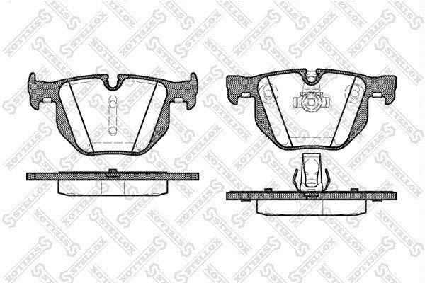 STELLOX 2004-2010 BMW 525i Rear Brake Pad Set 34216763043