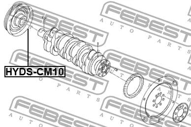 FEBEST KIA, HYUNDAI Belt Pulley, crankshaft - HYDS-CM10