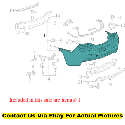 2011 Chevrolet Camaro Rear Bumper Cover Used OEM 22766176