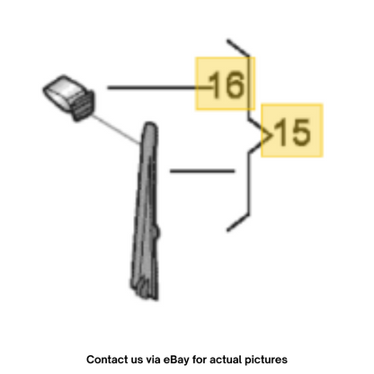 2011–2015 VW Jetta Center‑Left A‑Pillar Trim OEM 5C6868237