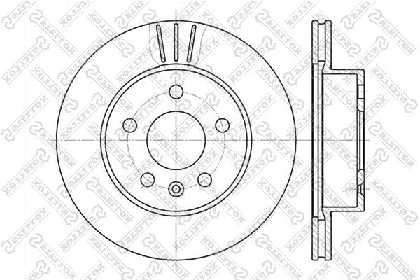 STELLOX VAG Brake Disc - 23-0416