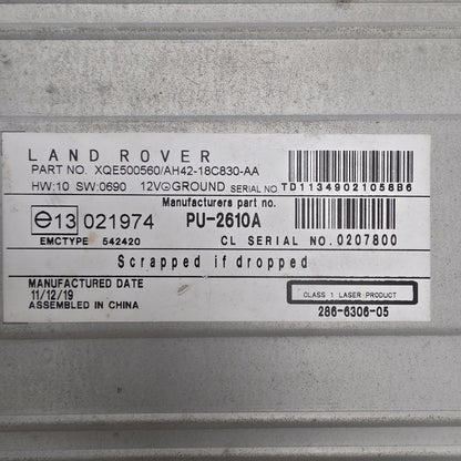 2002-2012 Land Rover Range Rover HSE L322 CD Disc Changer AH4218C830AA