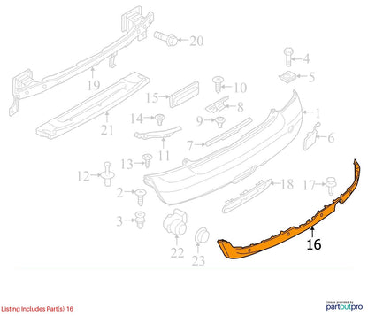 2010-2015 MINI Cooper Rear Centre Spoiler / Wing Used OEM 51127260578
