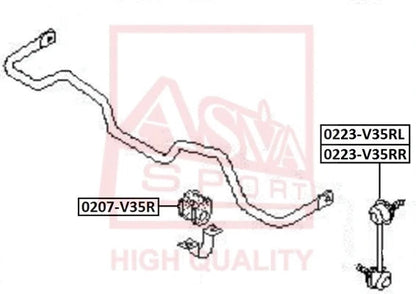 FEBEST 2003-2008 Nissan 350Z Rear Right Stabilizer Link 0223-V35RR