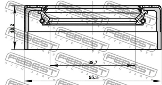 FEBEST 1990-2003 Ford Escort Drive Shaft Oil Seal 95NES-40551010C
