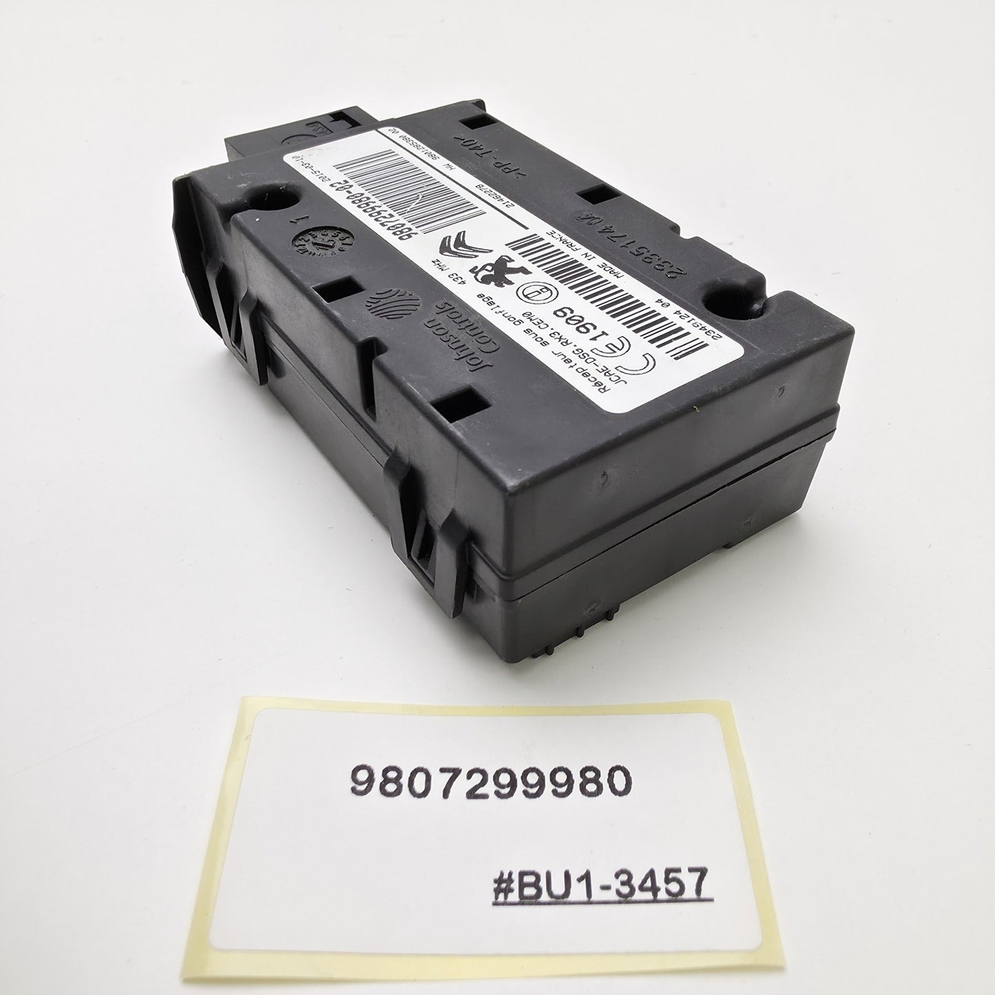 2009 Peugeot 5008 TYRE PRESSURE CONTROL MODULE 9807299980