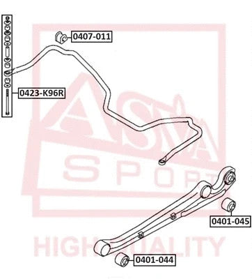 FEBEST 1998-2009 Mitsubishi Montero Sport Rear Stabilizer Link 0423-K96R