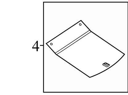 2010 Audi A4 Spare Tire Compartment Cover Used OEM 8T0863463CA9