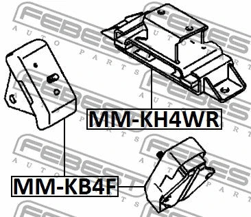 FEBEST 2008-2015 Mitsubishi L200 Transmission Mount MM-KH4WR