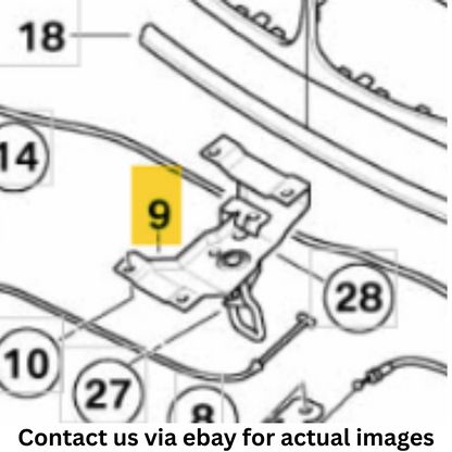 2009 BMW X5 Hood Lid Lock Set L+R w Cable Used Set