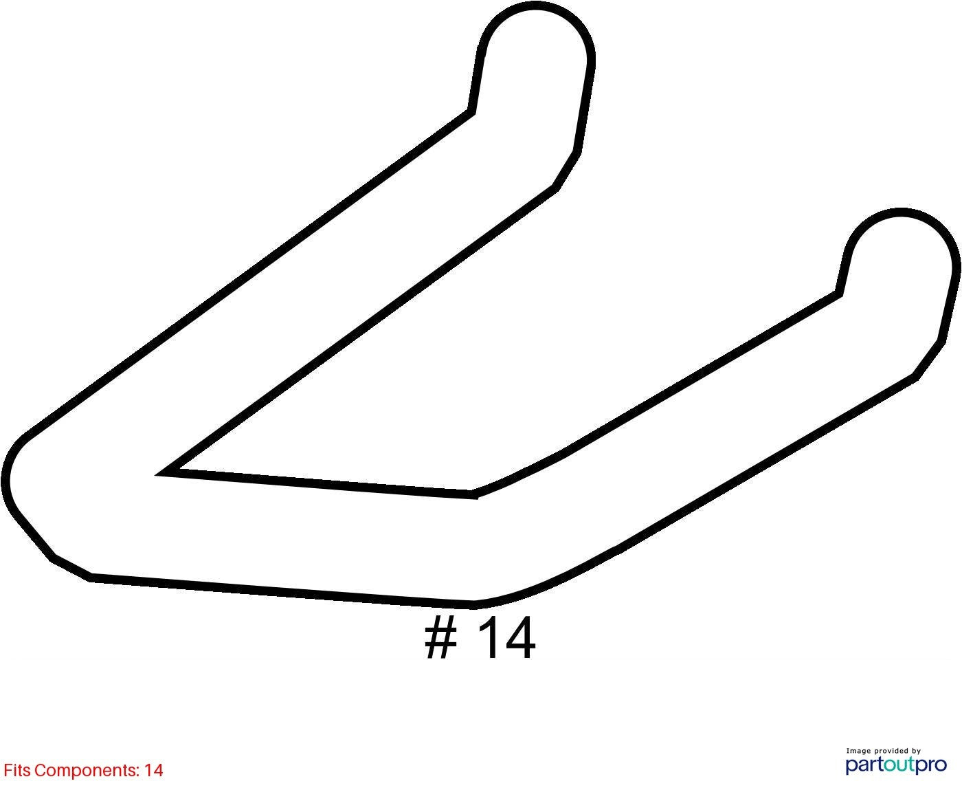 2010–2012 Audi A4 Heater Return Hose Used OEM 8K1819371AB