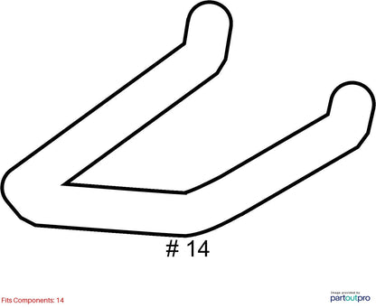 2010–2012 Audi A4 Heater Return Hose Used OEM 8K1819371AB