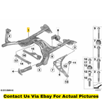 2012 Mini Cooper Countryman Front Axle Support (Subframe) Used OEM 31119807743