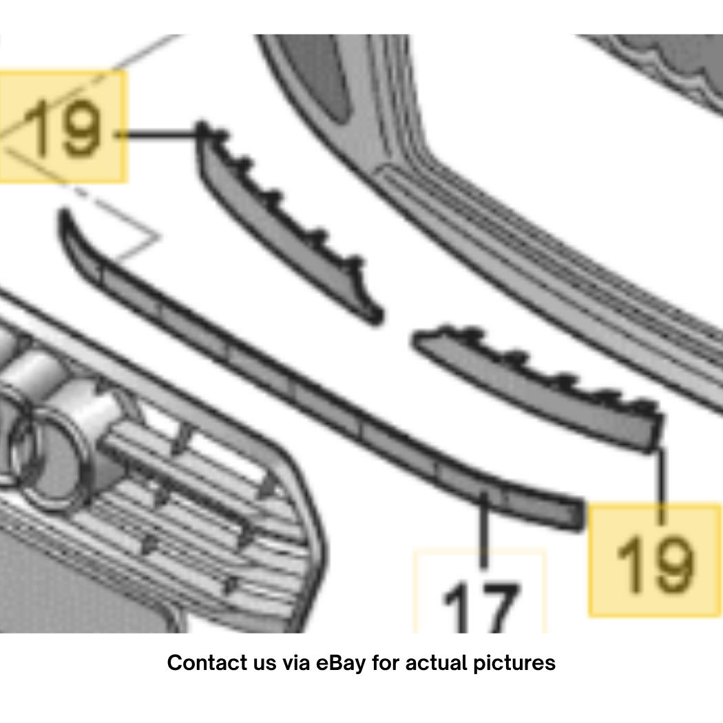 2012–2015 Audi A6 Front Bumper Seal Used OEM 4G0807749