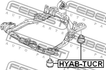 FEBEST 2005-2010 Hyundai Tucson Subframe Bushing HYAB-TUCR