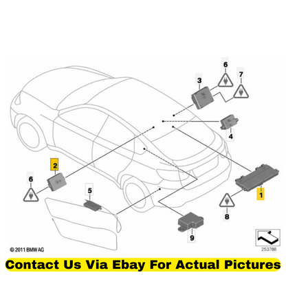 2012 BMW X6 Roof & Antenna Signal Components Used OEM