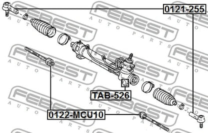 FEBEST 1999-2003 Lexus RX300 Steering Rack Bushing TAB-526