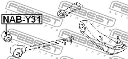 FEBEST NISSAN FRONT ARM BUSHING (HYDRO) - NAB-Y31