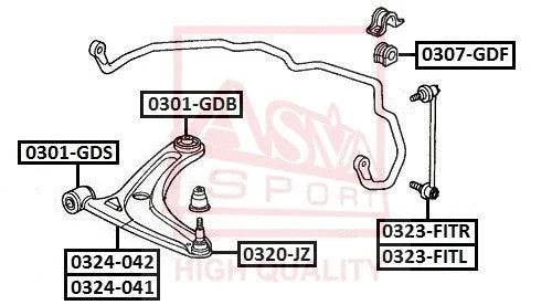 Febest 2007-2008 Honda Fit Stabilizer Link 0323-FITR