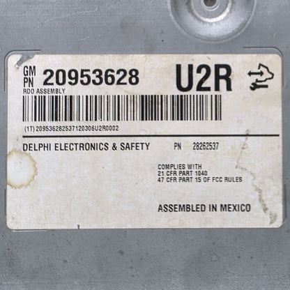 2008-2014 Cadillac CTS Radio Control Unit 20953628