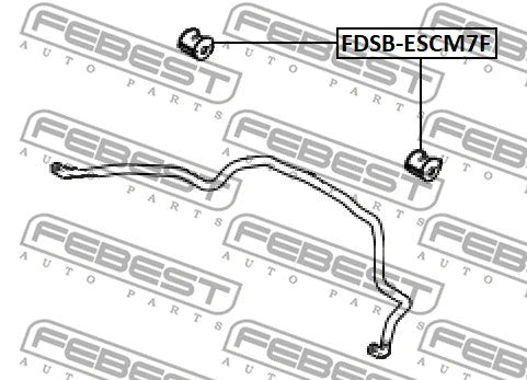 FEBEST 2007-2012 Ford Escape Front Stabilizer Bar Bush FDSB-ESCM7F