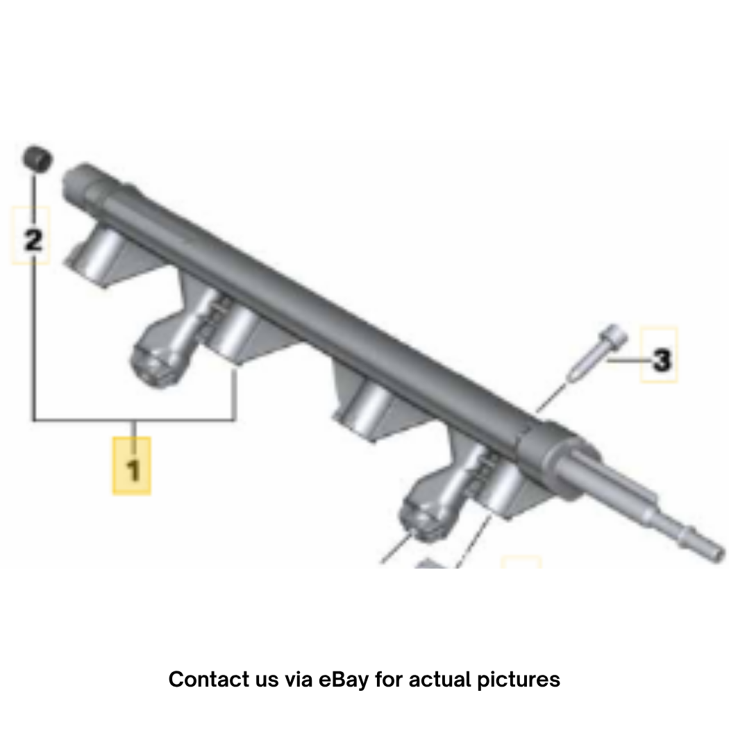 2011‑2015 Mini Cooper Base N12/N16 Fuel Injection Rail Used OEM 13537575646
