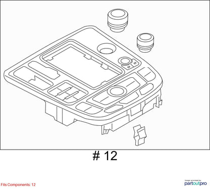 2012-2015 Audi A6 MMI Control Panel 4G1919610B