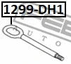 FEBEST HYUNDAI Tow Hook 1299-DH1