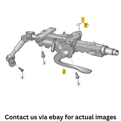 2013 Volkswagen Jetta Steering Column Assembly Used OEM 1K1419502BH
