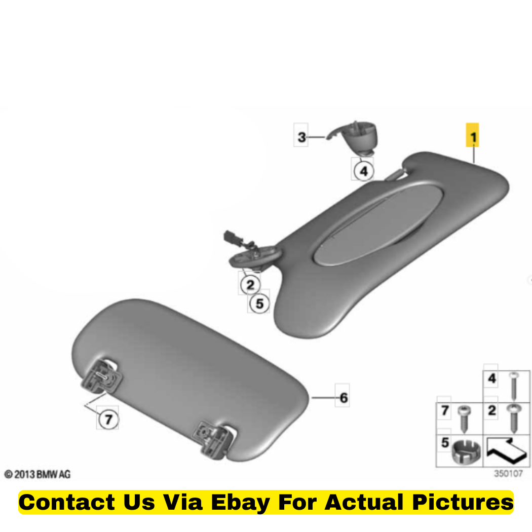 2012 Mini Cooper Countryman Sun Visor Left + Right