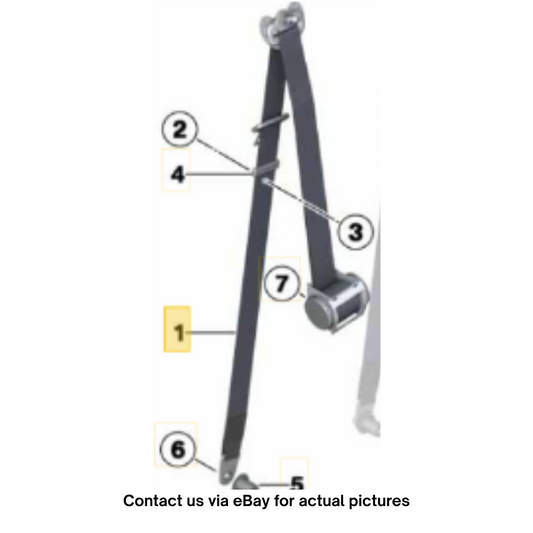 2010-2012 Mini Cooper R56 Upper Seat Belt Front Left Used OEM 72117309421