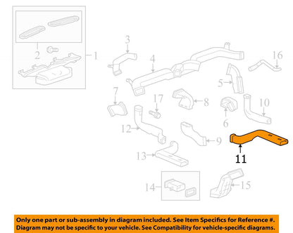 2010-2016 Cadillac SRX Air Duct RR 20848812
