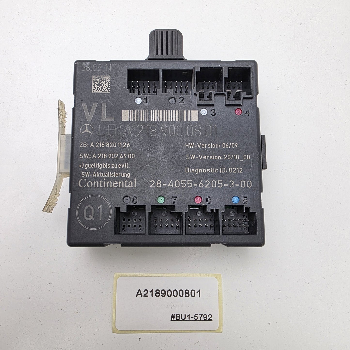 2011-2017 Mercedes-Benz CLS W218 Front Left Door Control Unit A2189000801